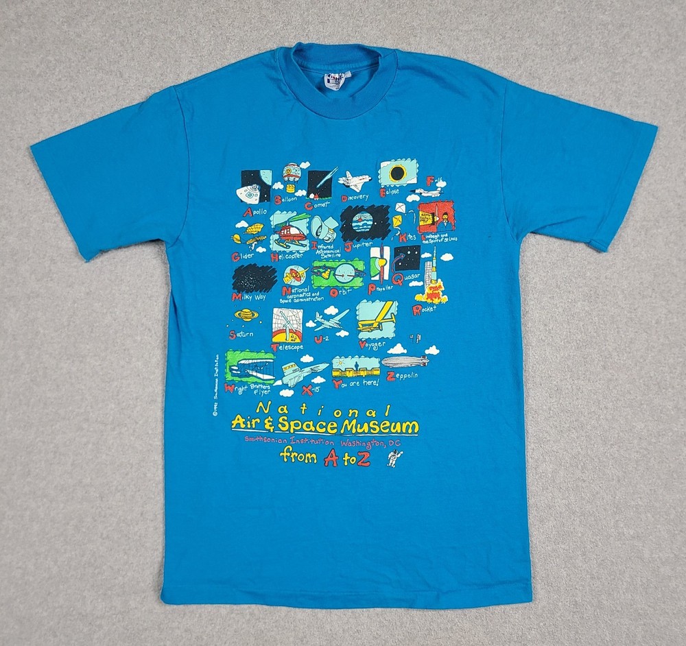 Vintage Smithsonian Institution National Air & Space Museum Size S T-Shirt 1992