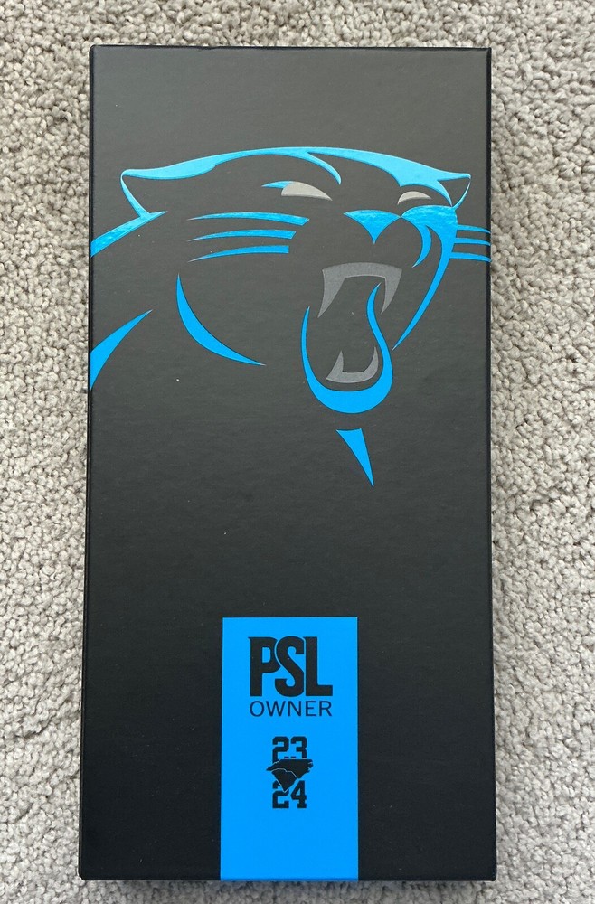 Carolina Panthers PSL Owner Gift Box 2023 Slab Sticker Pin Schedule NEW