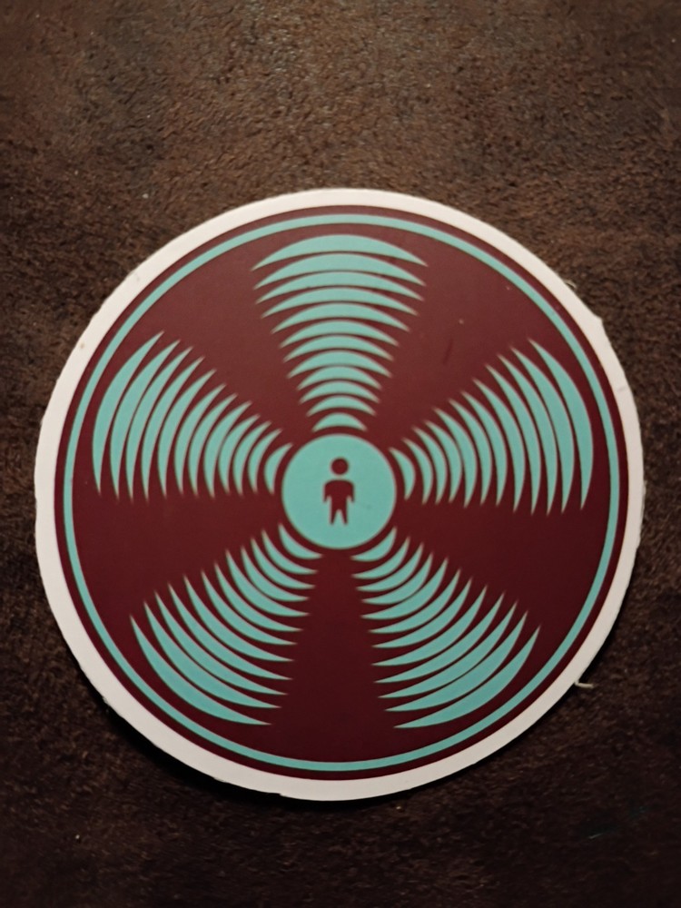 Alien Workshop Sonic Decal skateboard sticker.