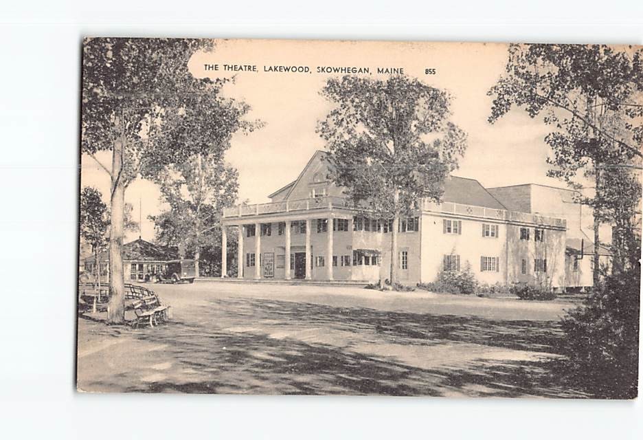 Postcard The Theatre Lakewood Skowhegan Maine USA