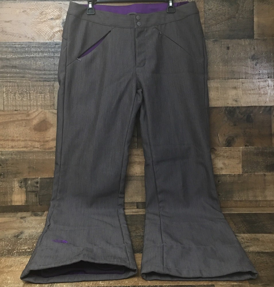 North Face Women's Large Alpine Slim Fit Boot Cut Pants with KickPatches Climateblock Technology