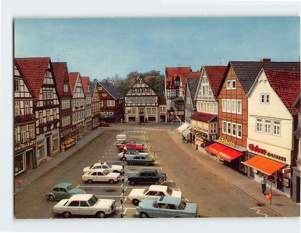 Postcard Marktplatz Rinteln Germany