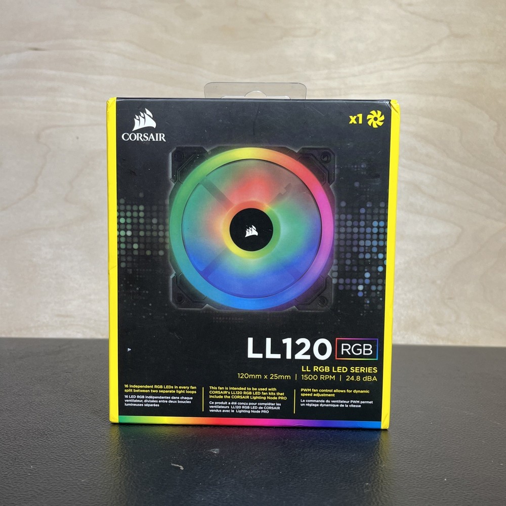 Corsair LL120 RGB, 120mm Dual Light Loop RGB LED PWM Fan, CO-9050071-WW