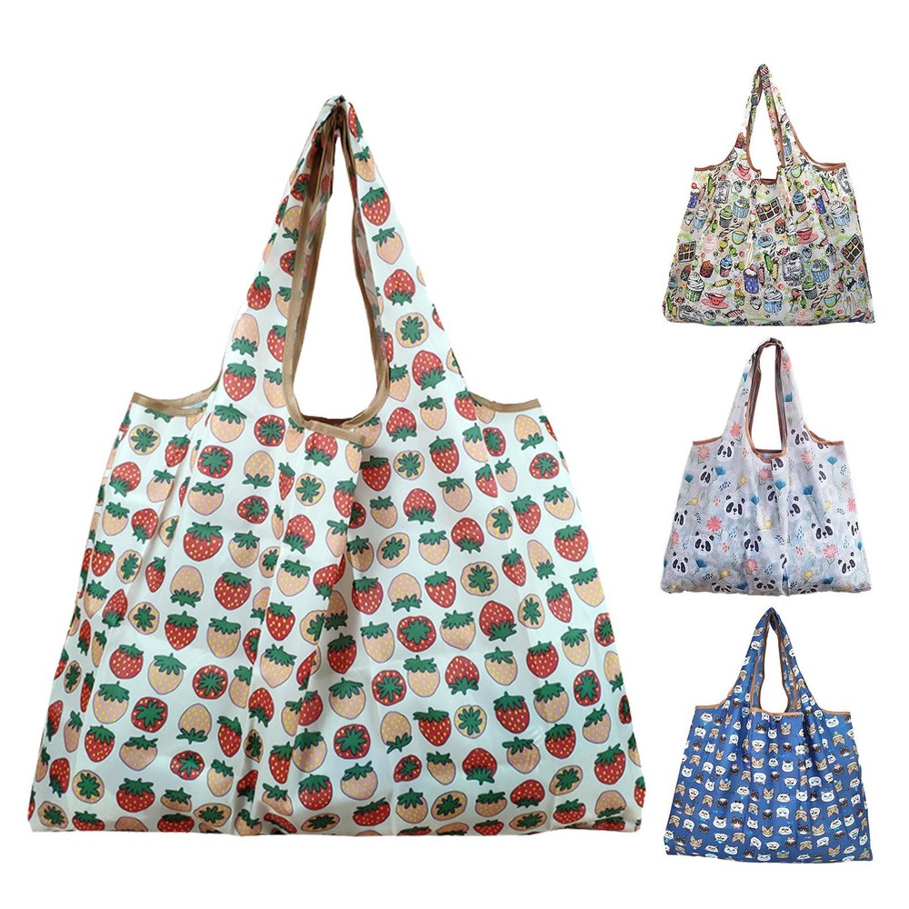 Heavy-Duty Reusable Grocery Bags 50lbs Washable Foldable Shopping Totes