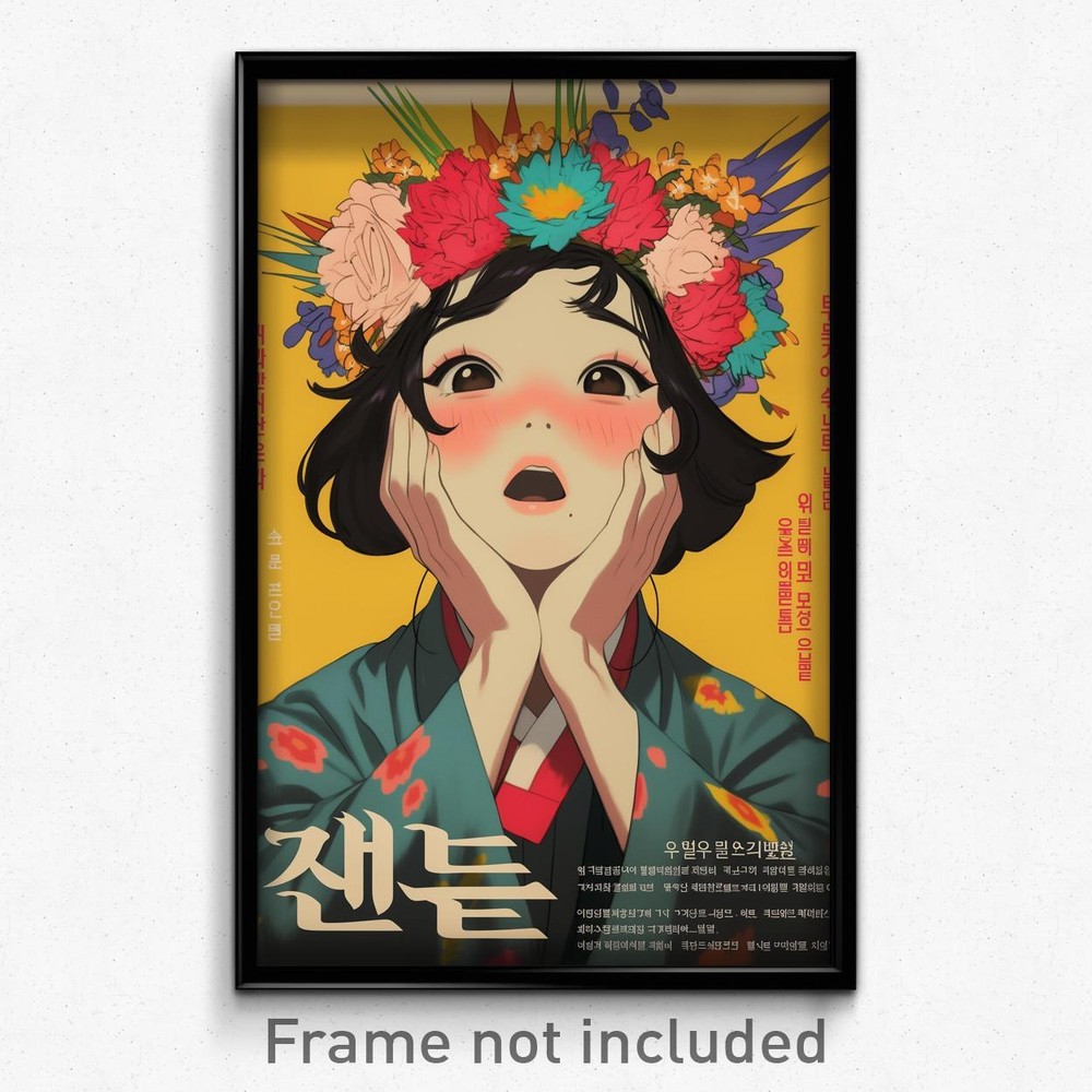 Korean Movie Poster - Girl Feeling Brazen, Amusing Head Wreath (Korea Art Print)