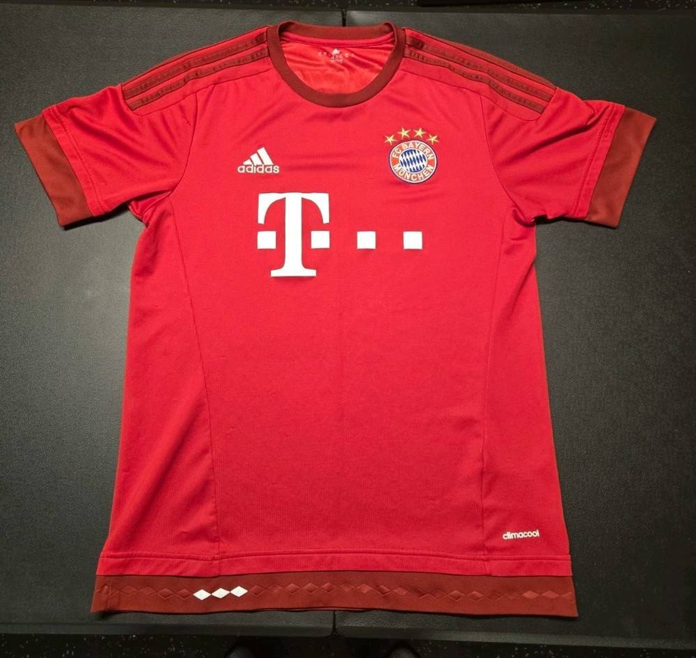 Adidas FC Bayern Munich 2015-2016 Home Soccer Jersey Shirt Bundesliga Germany M