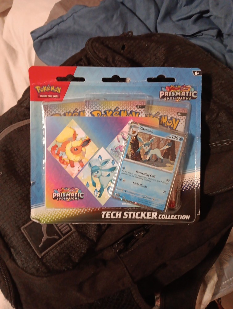Pokemon TCG Prismatic Evolutions Tech Sticker Glaceon Collection New Sealed
