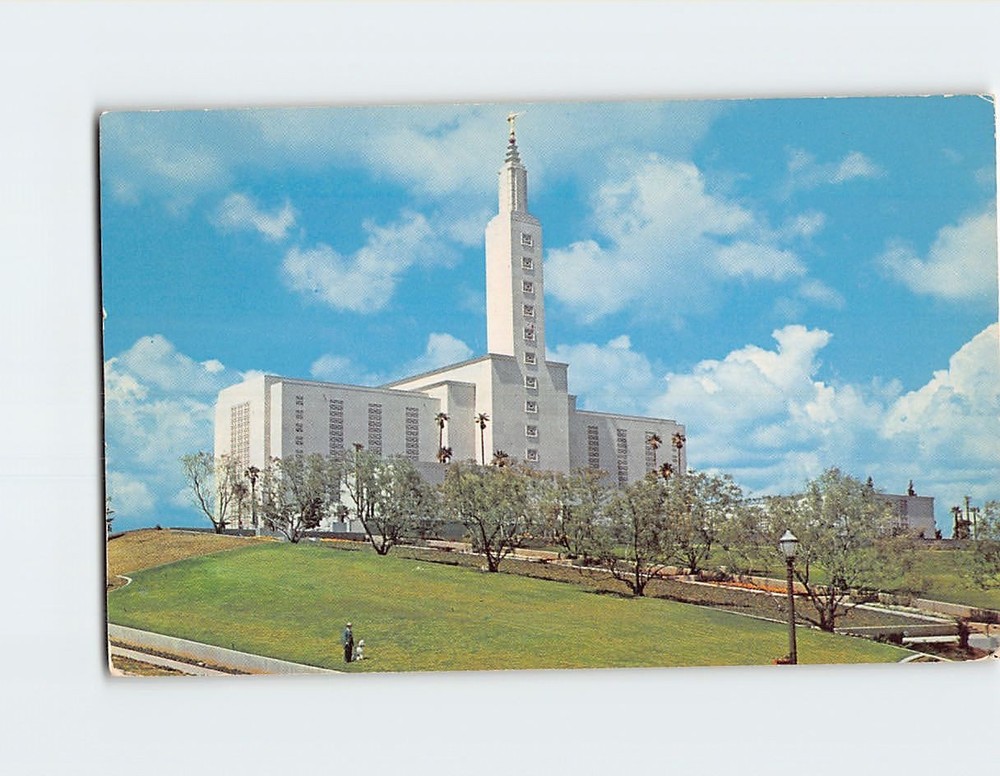 Postcard Los Angeles Temple of the Church of Jesus Christ of Latter Day Saints