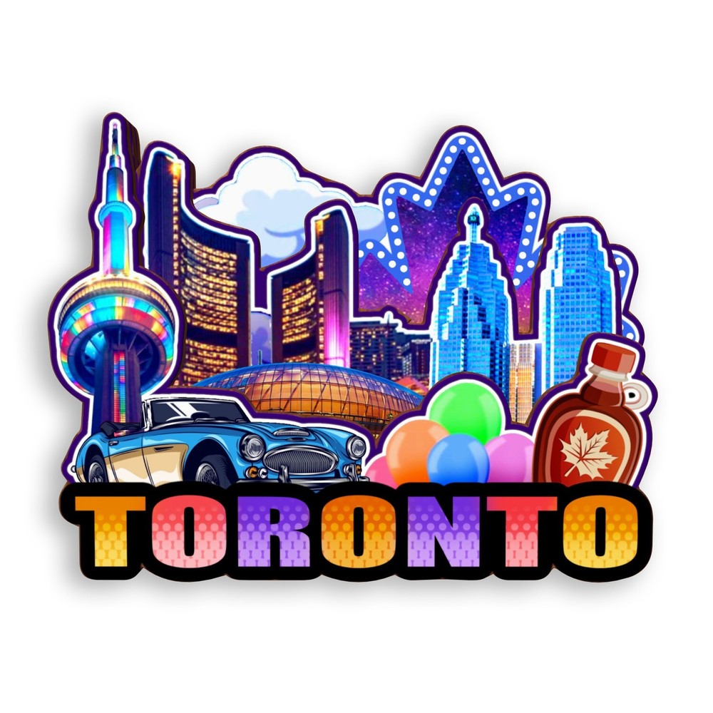 Toronto Canada Refrigerator magnet 3D travel souvenirs wood craft gifts