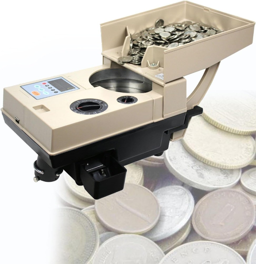 Electronic Coin Counter Sorter,1200pcs/Min High Speed Automatic Coin Counter
