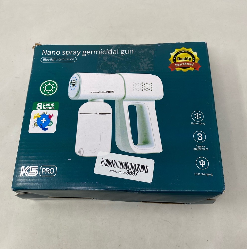 3T GROUP K5 Pro Cordless Nano Spray Gun - White, 380ml Portable Misting Sprayer