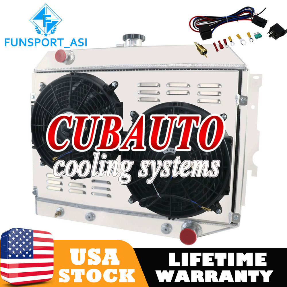 3 Row Radiator Shroud Fan Relay For 1970-1974 Dodge Challenger Mopar Plymouth V8