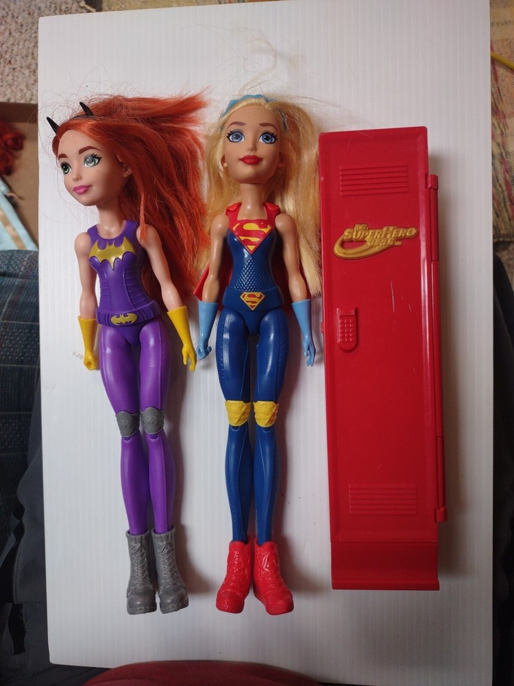 DC COMICS Superhero Girls BATGIRL & WONDER WOMAN Action Training 12” DOLL 2016
