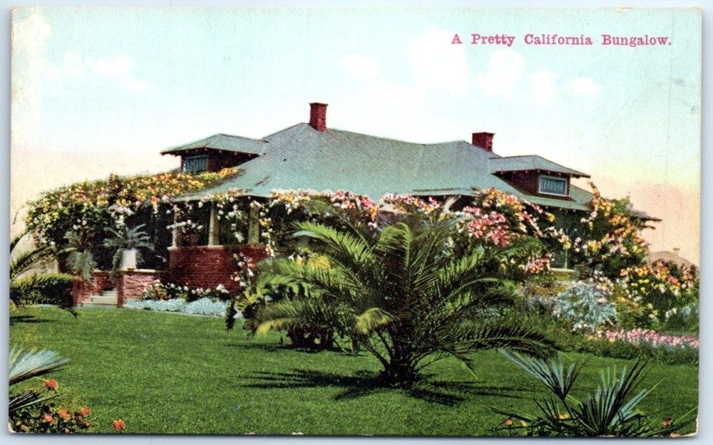 Postcard California Bungalow USA North America