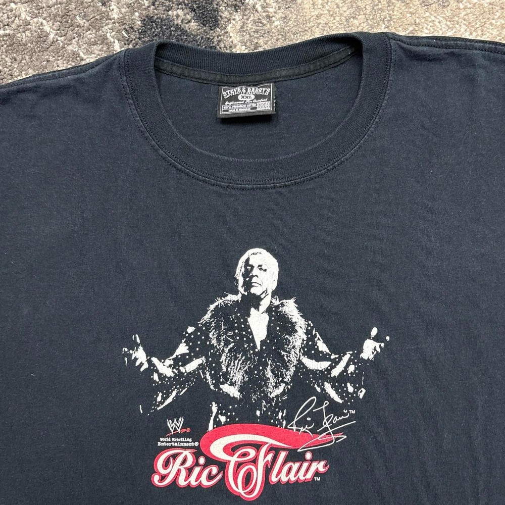 Vintage Ric Flair Shirt Mens XXL Black 90s Y2K Wrestling WWE WWF WCW NWO 2000s