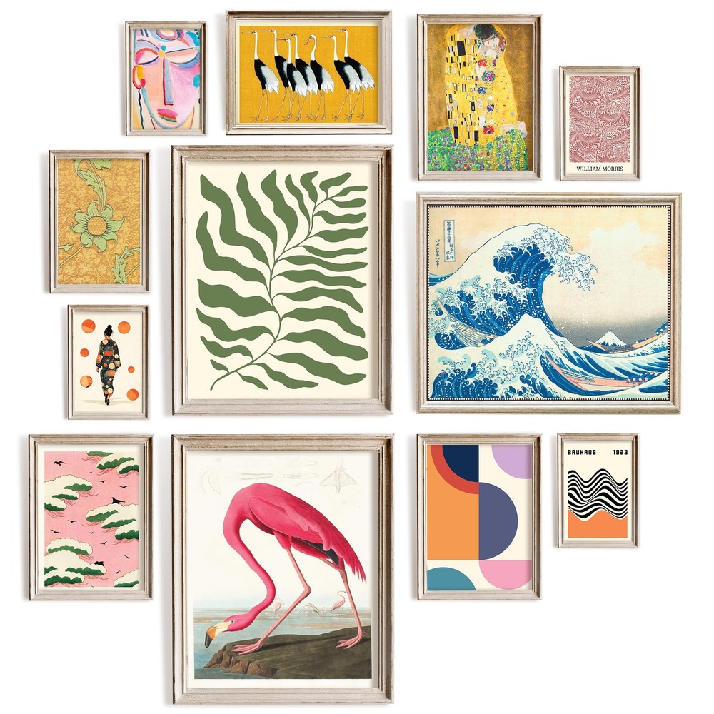 Artsy Eclectic Wall Art - Boho Maximalist, Trendy Gallery Wall Art, Famous Ar...