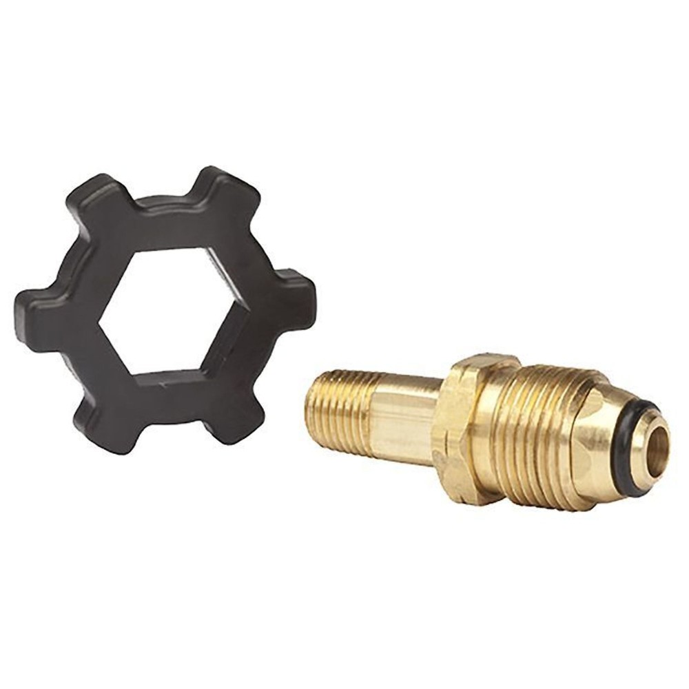 Mr. Heater, Brass Fitting, POL x 1/4in. MPT, Handwheel, Included (qty.) 1