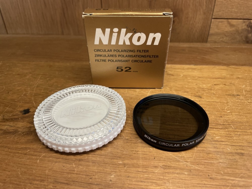 *Mint in Box* Nikon Genuine Circular Polarizing Polar 52mm Filter From Japan