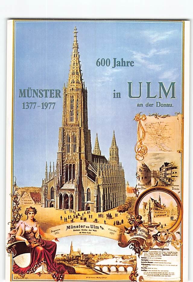 Postcard Ulm Minster Ulm Germany