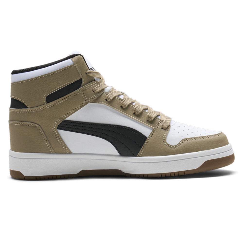 PUMA Rebound Layup Lace Up  Mens White Sneakers Casual Shoes 36957362