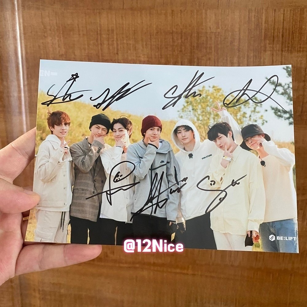 ENHYPEN GROUP Autographed Signed Photo 4*6 K-POP COLLECTION 202614