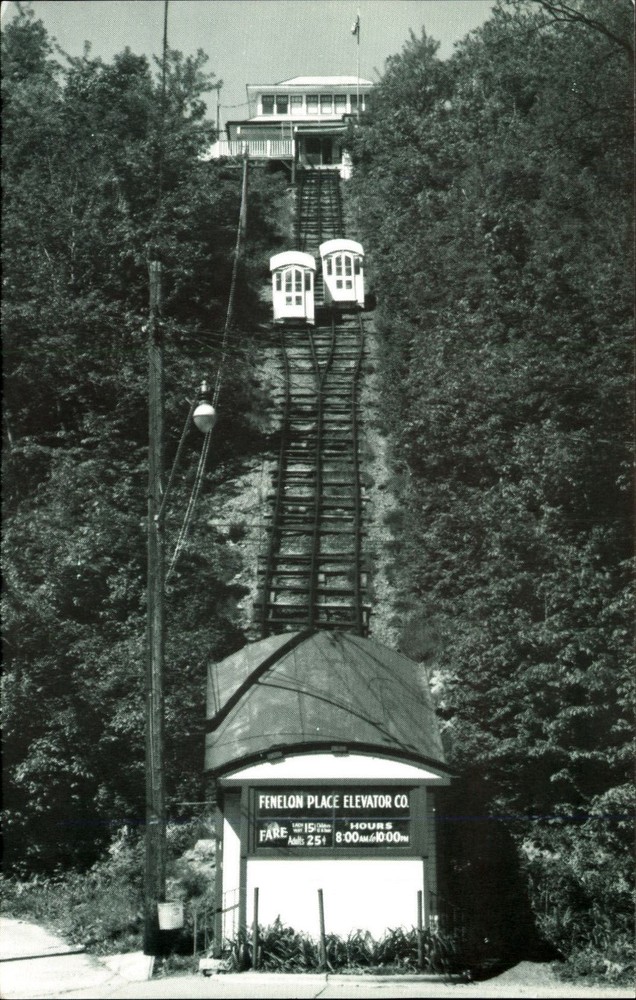 Fenelon Place Elevator ~ Dubuque Iowa IA ~ funicular train incline