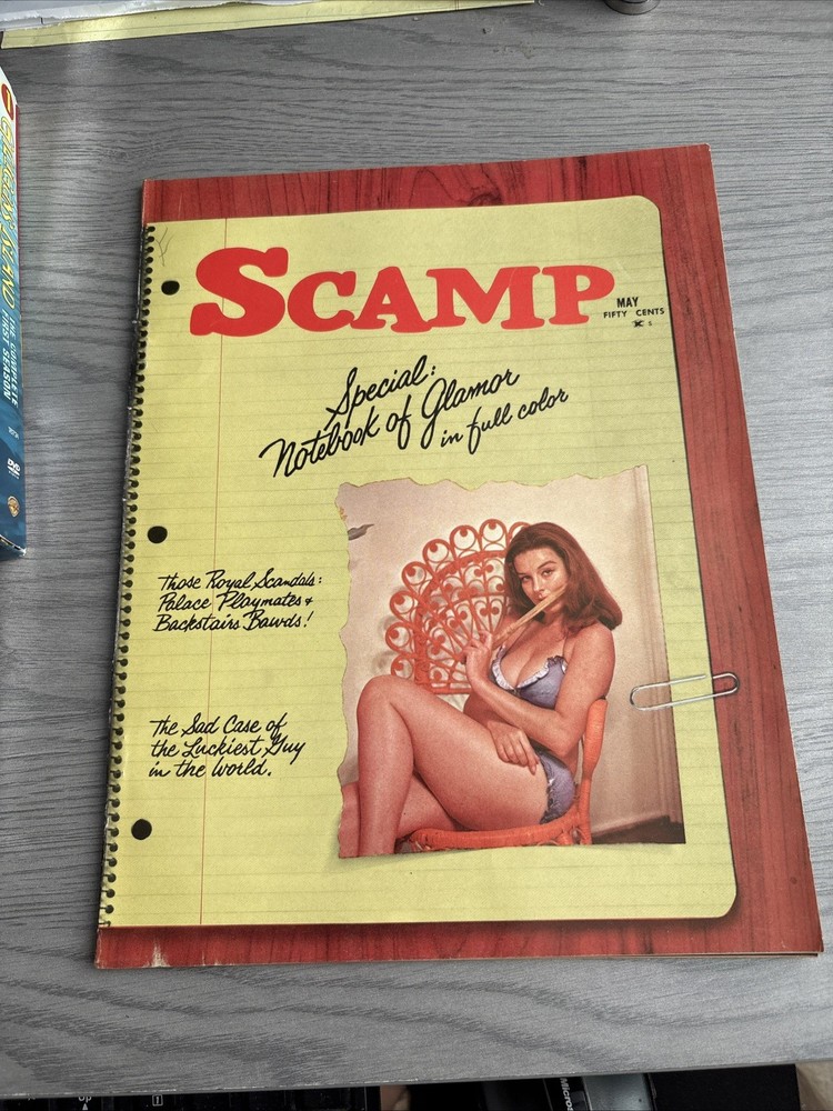 Scamp Magazine 1962  Actress Elaine Stewart Cover & Inside  Wenzel Comic Art