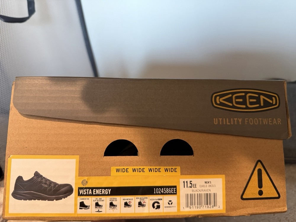 BRAND NEW KEEN Vista Energy Carbon Toe EH Slip Resistant Men's 11.5W