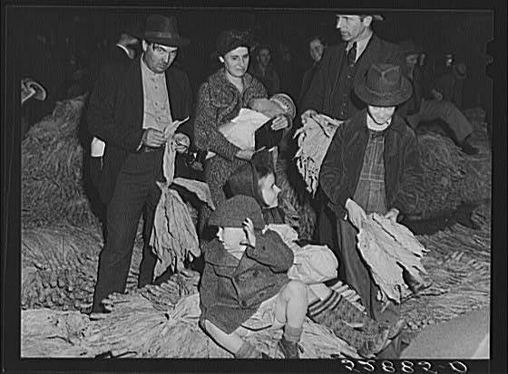 Durham North Carolina 1930s Tobacco Sorting Farm Security Administration
