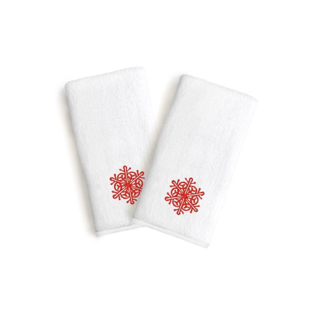 Authentic Hotel and Spa 2-piece Holiday Turkish Cotton Hand Red