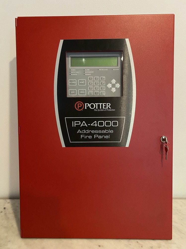 Potter IPA-4000 Addressable Fire Alarm Control Panel w/ Manual