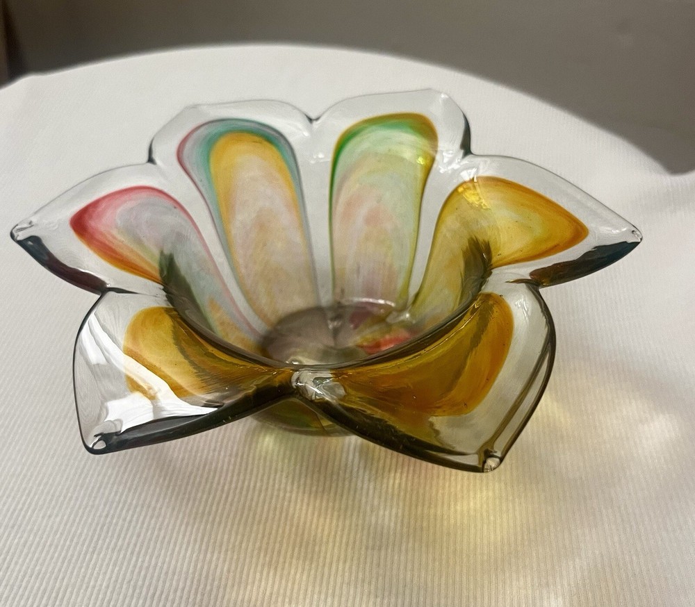 Murano Art Glass Votive Candle Holder.