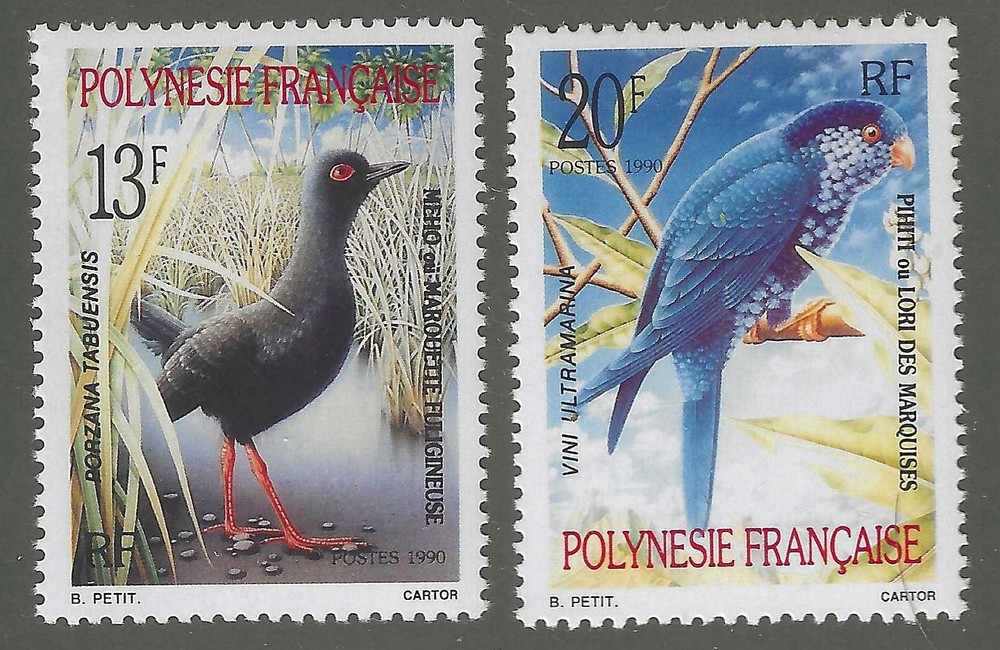 French Polynesia # 540 - 541 MNH PO Fresh & Flawless Cmplt Set!  ('26 SCV $2.50)