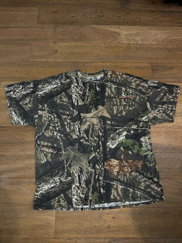 Vintage Mossy Oak Camo Pocket T Shirt Hunting Mens 2 X Large