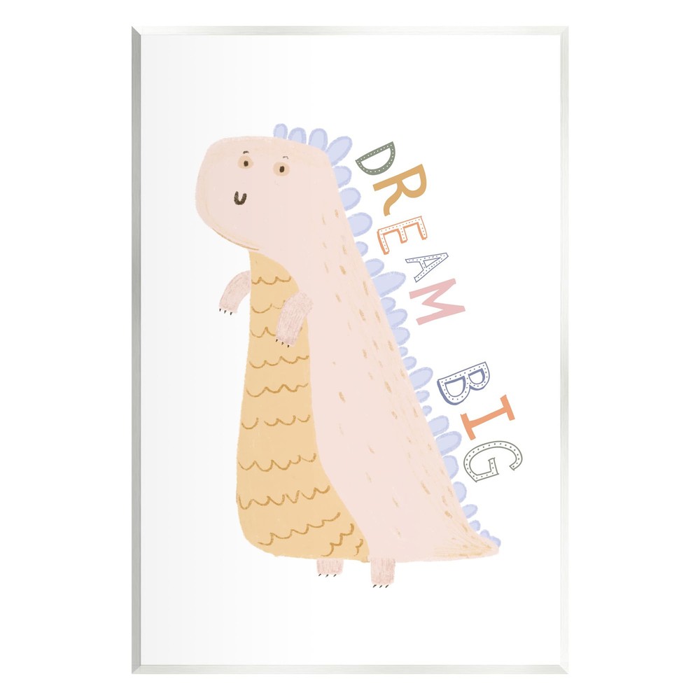 Dream Big Pastel Wall Plaque Art by Katie Griggs