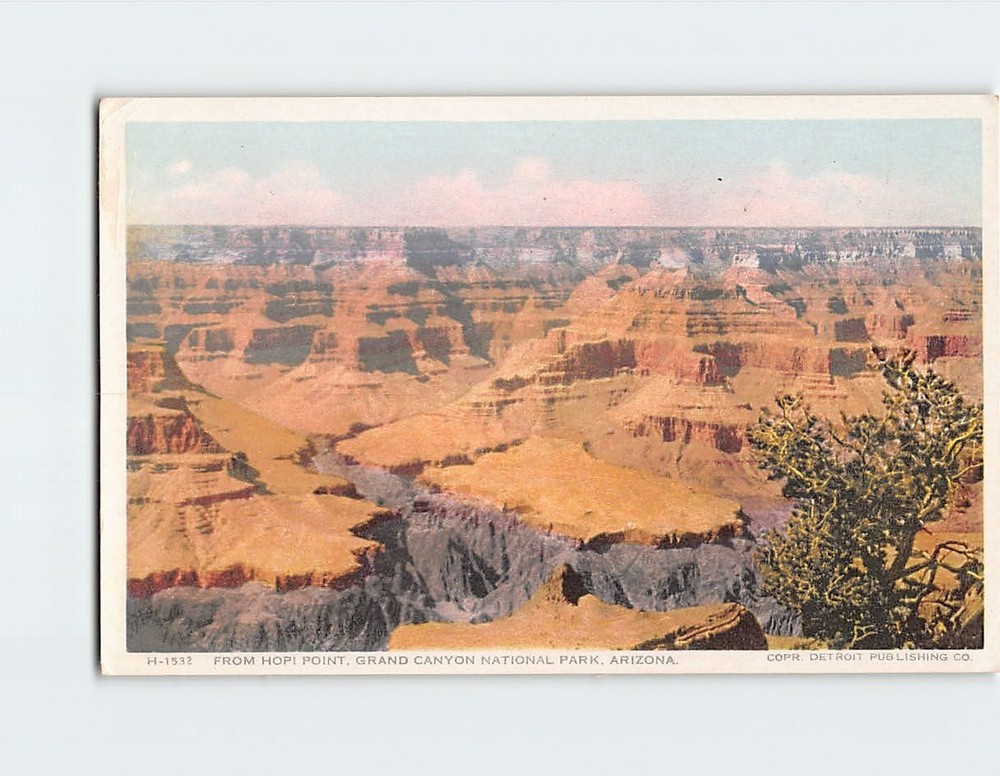 Postcard View From Hopi Point Grand Canyon National Park Arizona