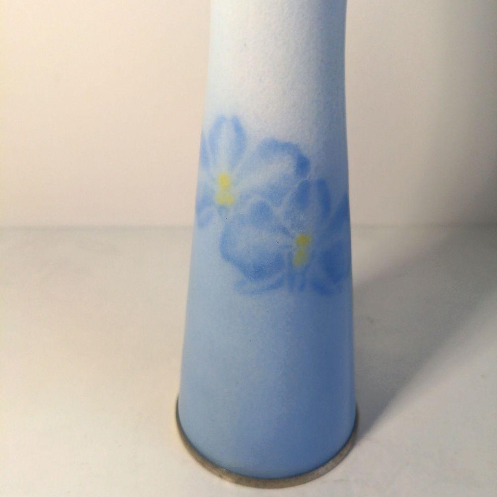 Cloisonne vase floral design 7.8 inch tall Japanese