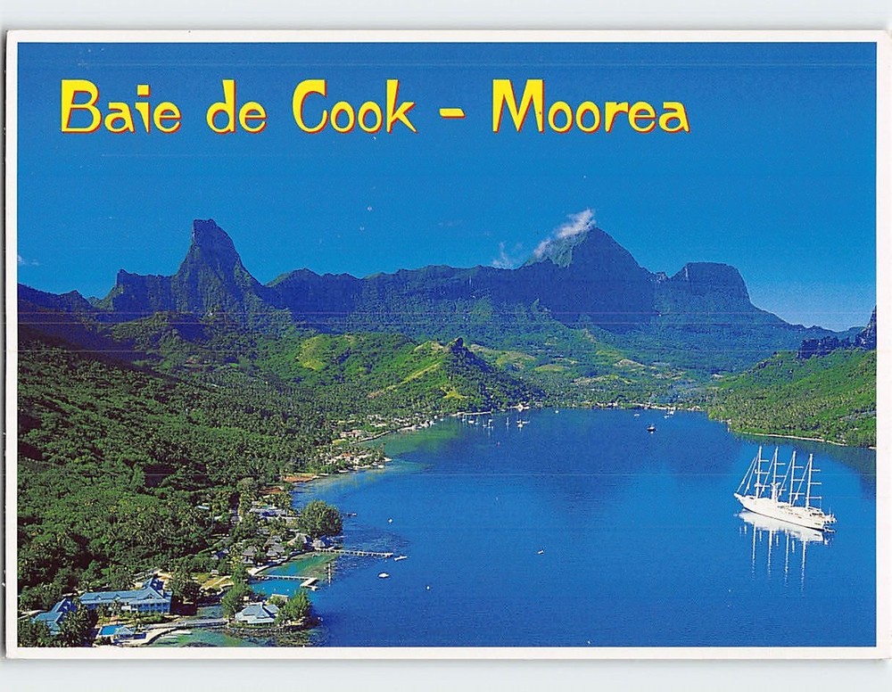 Postcard Cook's Bay Moorea in French Polynesia