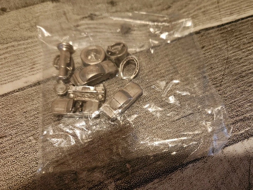 1999 Monopoly Mustang Edition  Pewter Tokens