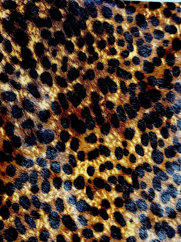 NEW Loft Leopard Print Zip Pouch Cosmetic Bag Brown Black Multi-Color