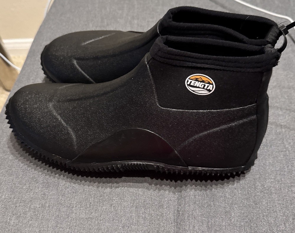 Men's Neoprene Ankle Boots Size 11 Waterproof Rubber Shoes