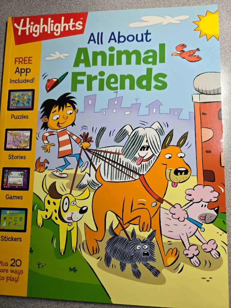 All About Animal Friends (Highlights™ All About Activity Books) Illustrated~NEW
