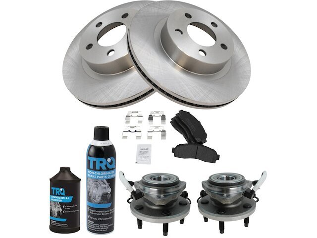 Front Brake Pad and Rotor and Wheel Hub Kit fits Ranger 2003-2010 4WD 79RZBK