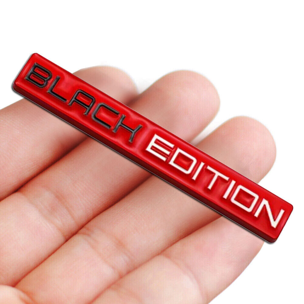 3D Black & Red Edition Logo Emblem Badge for Car Tailgate Decal Sticker