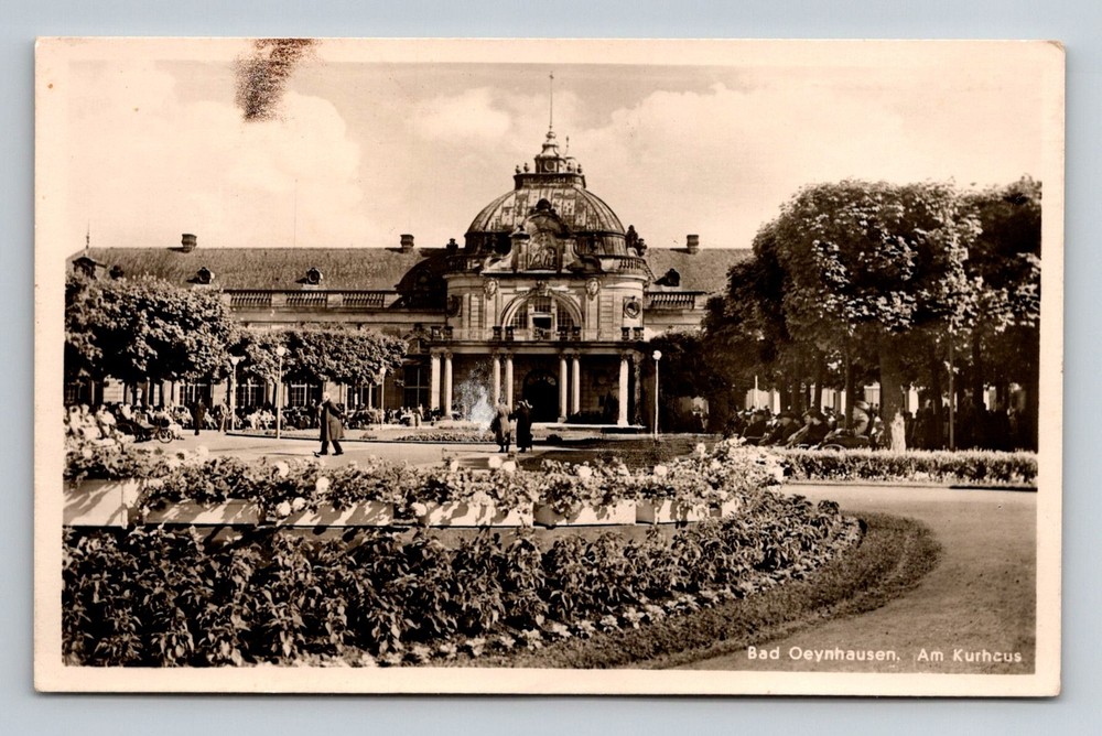 Germany- Bad Oeynhausen Spa House Health Resort Postal Old Card Vintage Postcard