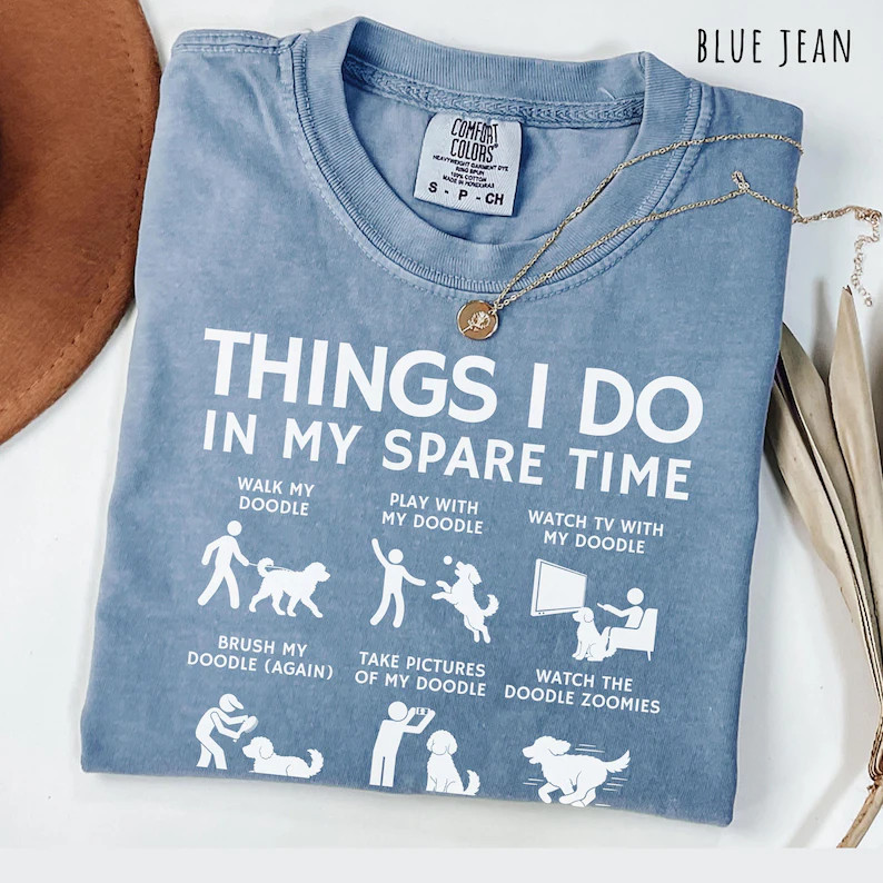 Doodle Dog Comfort Tee Funny Labradoodle Pet Lover Gift