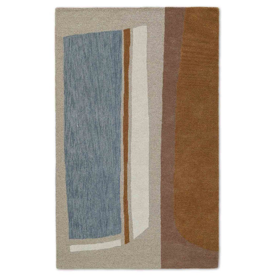 Luxury Hand Tufted Woollen Rug Design Color Beige, Multi Handmade Carpet Rug