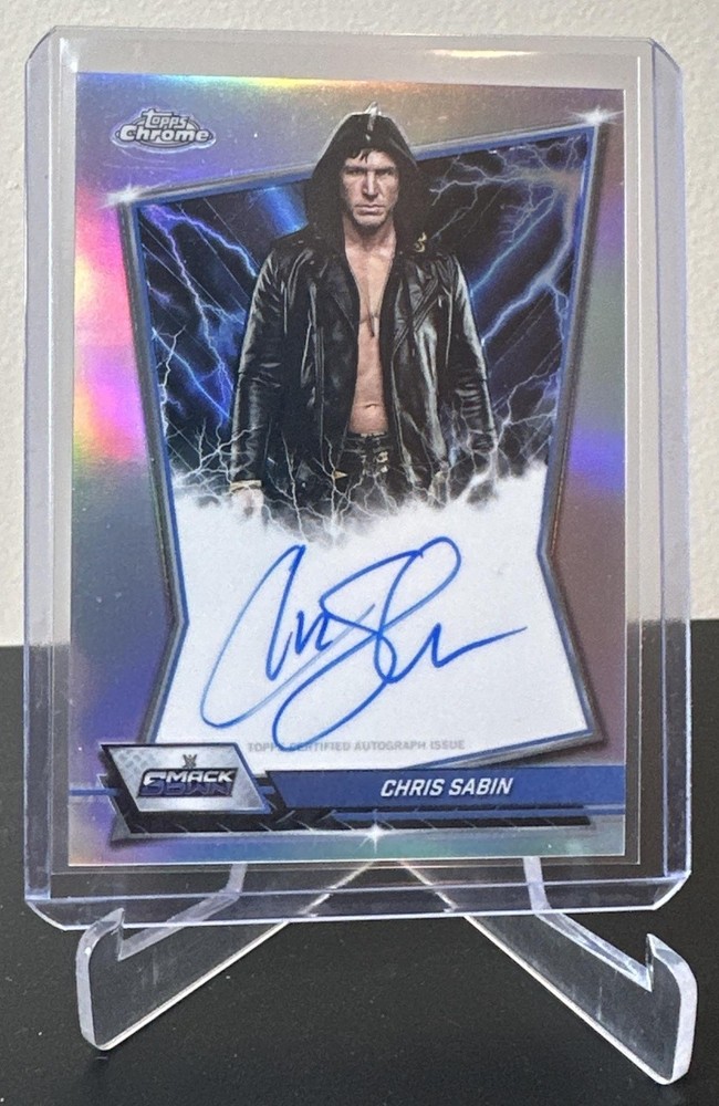 2026 Topps Chrome WWE Chris Sabin #BBA-CHR Blue Brand Auto Refractor