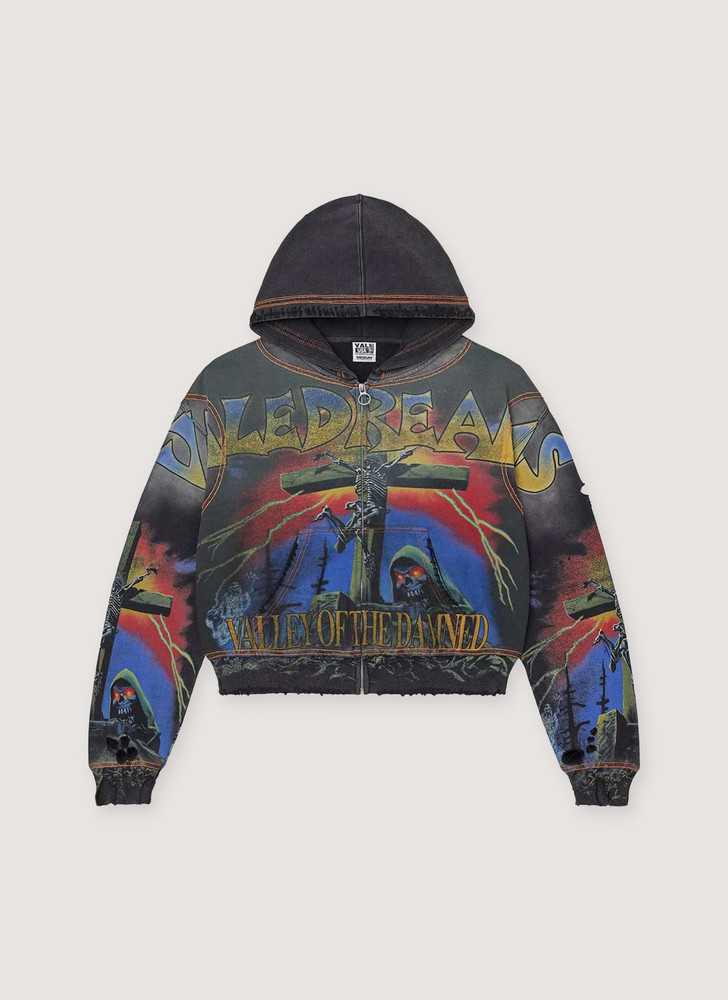 Vale Forever Damned Big Zip Up Sweatshirt