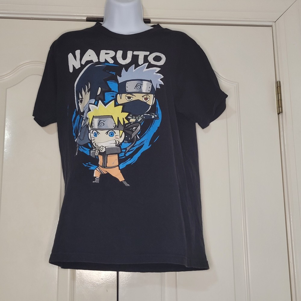 Ripple Junction T-shirt Naruto Mens Medium Black Short Sleeve Tee Shirt Anime